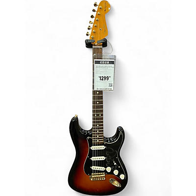 Used Fender Artist Series Stevie Ray Vaughan Stratocaster 3 Color Sunburst Solid Body Electric Guitar