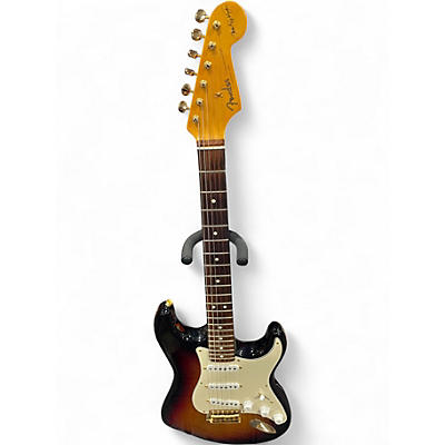Used Fender Artist Series Stevie Ray Vaughan Stratocaster 3 Color Sunburst Solid Body Electric Guitar