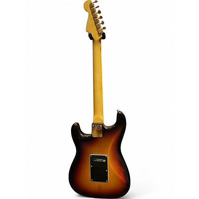 Used Fender Artist Series Stevie Ray Vaughan Stratocaster 3 Tone Sunburst Solid Body Electric Guitar