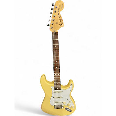 Used Fender Artist Series Yngwie Malmsteen Stratocaster Olympic White Solid Body Electric Guitar