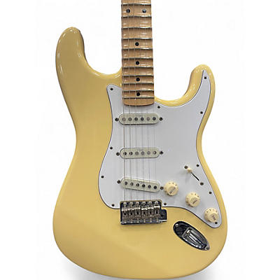 Used Fender Artist Series Yngwie Malmsteen Stratocaster WHITE MAPLE Solid Body Electric Guitar