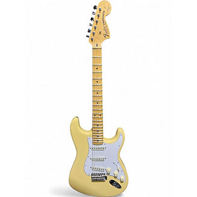 Used Fender Artist Series Yngwie Malmsteen Stratocaster Yellow Solid Body Electric Guitar