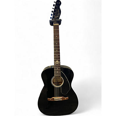 Used Fender Avril Lavigne Newporter Black Acoustic Electric Guitar