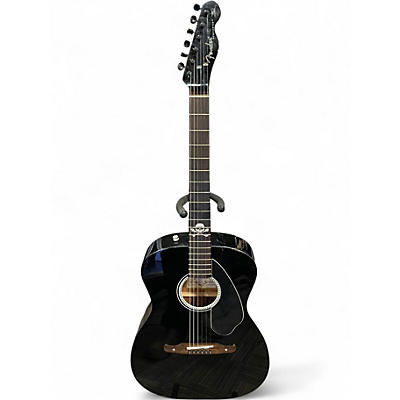 Used Fender Avril Lavigne Newporter Black Acoustic Electric Guitar