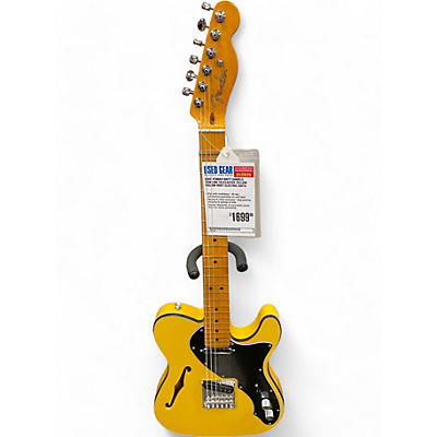 Used Fender BRITT DANIELS THIN LINE TELECASTER Yellow Hollow Body Electric Guitar