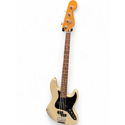 Used Fender Blacktop Jazz Bass Olympic Pearl Electric Bass Guitar