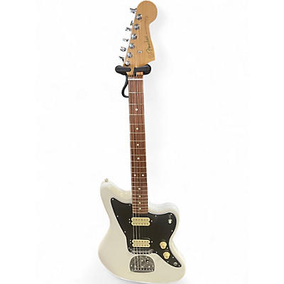 Used Fender Blacktop Jazzmaster HH Polar White Solid Body Electric Guitar