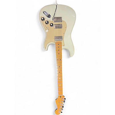 Used Fender Blacktop Stratocaster HH Olympic White Solid Body Electric Guitar