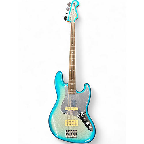 Used Fender Blu signature jazz bass SPARKLE BLUE Electric Bass Guitar SPARKLE BLUE