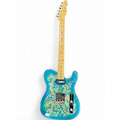 Used Fender Blue Flower Telecaster blue flower Solid Body Electric Guitar