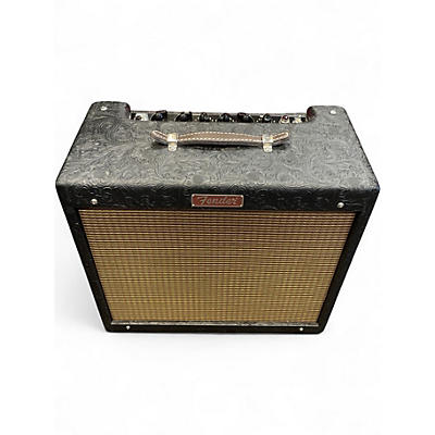 Used Fender Blues Junior IV 15W 1x12 30TH ANNIVERSARY BLACK WESTERN Tube Guitar Combo Amp