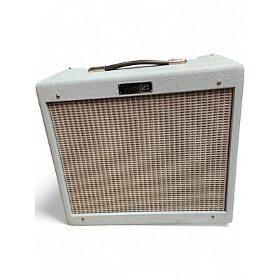 Used Fender Blues Junior IV 15W 1x12 Sonic Blue Tube Guitar Combo Amp