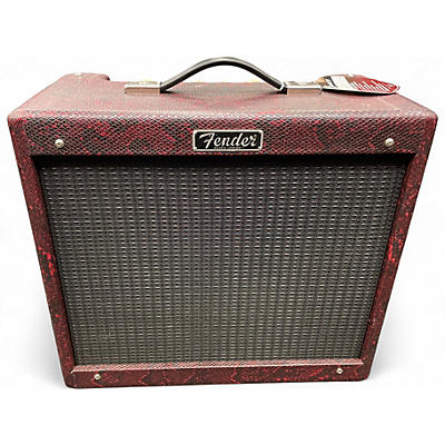 Used Fender Blues Junior IV Red Snake Texas Tube Guitar Combo Amp