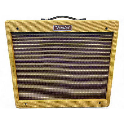 Used Fender Blues Junior Lacquered Tweed 15W 1x12 Jensen C12-N Tube Guitar Combo Amp