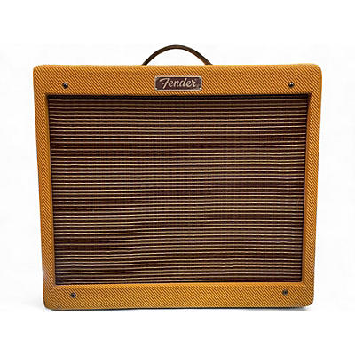 Used Fender Blues Junior Lacquered Tweed 15W 1x12 Jensen C12-N Tube Guitar Combo Amp