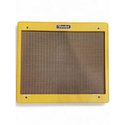 Used Fender Blues Junior Lacquered Tweed 15W 1x12  Tube Guitar Combo Amp