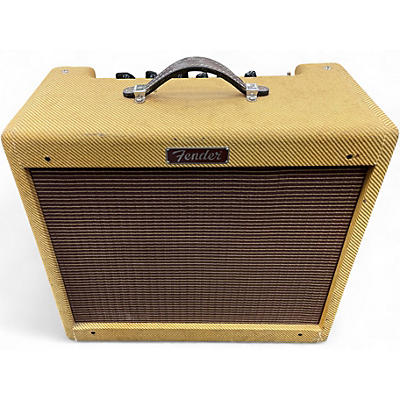 Used Fender Blues Junior Lacquered Tweed 15W Tube Guitar Combo Amp
