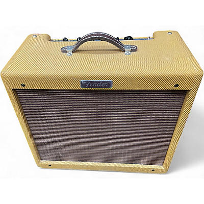Used Fender Blues Junior Lacquered Tweed Tube Guitar Combo Amp