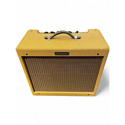 Used Fender Blues Junior Lacquered Tweed Tube Guitar Combo Amp