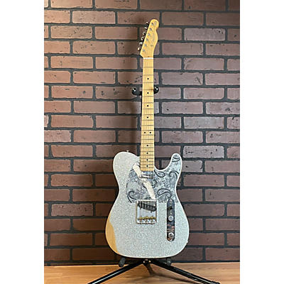 Fender Used Fender Brad Paisley Road Worn Telecaster Silver Sparkle Solid Body Electric Guitar