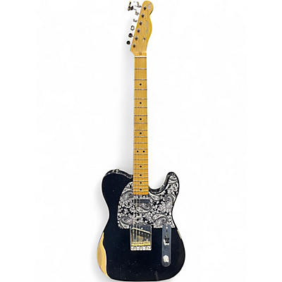 Used Fender Brad Paisley Road Worn Telecaster black sparkle Solid Body Electric Guitar