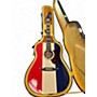 Used Fender Buck Owens Kingman Red White and Blue Acoustic Electric Guitar Red White and Blue