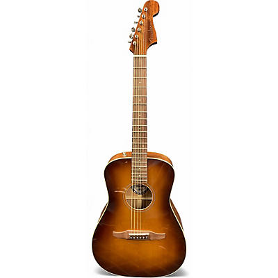 Used Fender CALIFORIA Classic MALIBU Pau Ferro Aged Cognac Burst Acoustic Electric Guitar