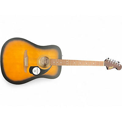 Used Fender CALIFORNIA DEBUT 2 Color Sunburst Acoustic Guitar