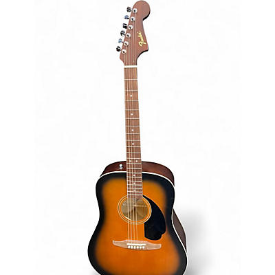 Used Fender CALIFORNIA REDONDO Tobacco Burst Acoustic Guitar