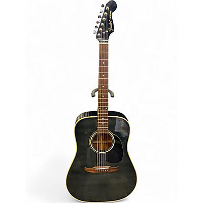 Used Fender CATALINA Black Acoustic Guitar