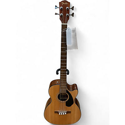 Used Fender CB 60 SCE Natural Acoustic Bass Guitar