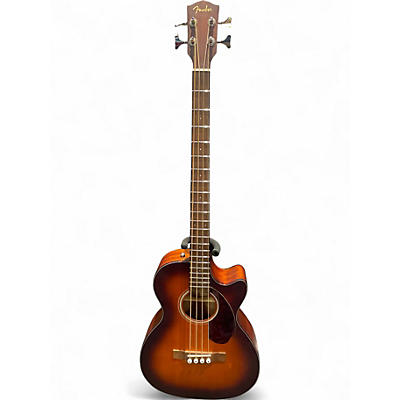 Used Fender CB-60SCE 2 Tone Sunburst Acoustic Bass Guitar