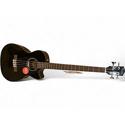 Used Fender CB 60SCE BLK WN Black Acoustic Bass Guitar