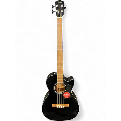 Used Fender CB-60SCE BLK WN Black Acoustic Bass Guitar