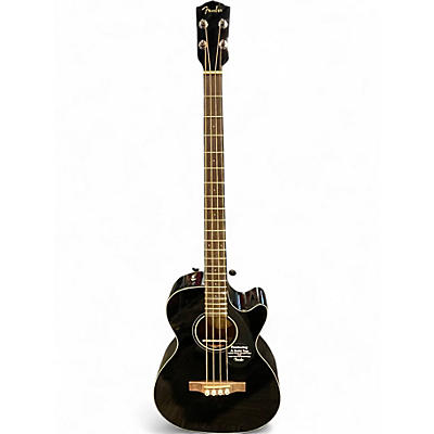 Used Fender CB-60SCE Black Acoustic Bass Guitar