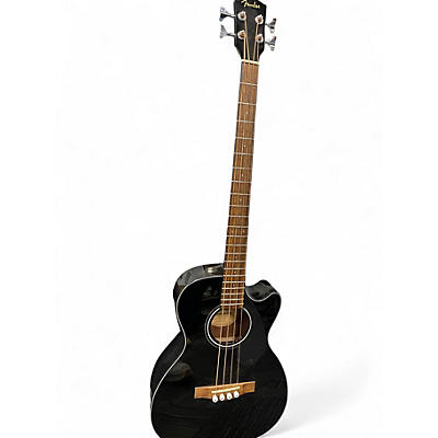Used Fender CB-60SCE Black Acoustic Bass Guitar