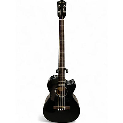 Used Fender CB-60SCE Black Acoustic Bass Guitar
