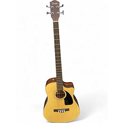 Used Fender CB100CE Natural Acoustic Bass Guitar