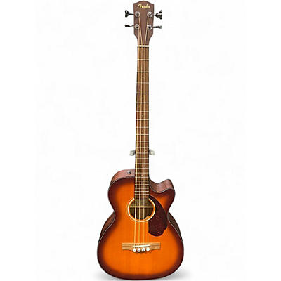 Used Fender CB60SCE 2 Color Sunburst Acoustic Bass Guitar