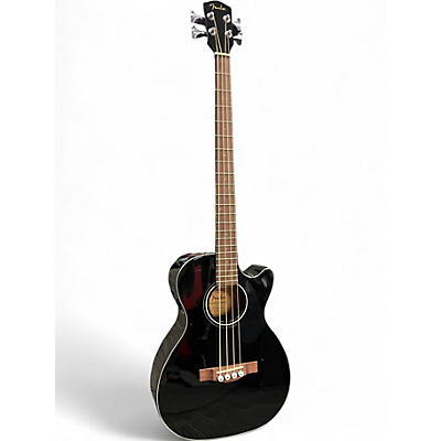Used Fender CB60SCE Black Acoustic Bass Guitar