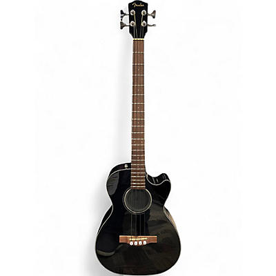 Used Fender CB60SCE Black Acoustic Bass Guitar