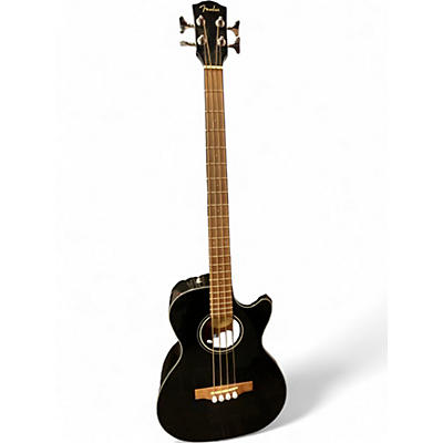 Used Fender CB60SCE Black Acoustic Bass Guitar
