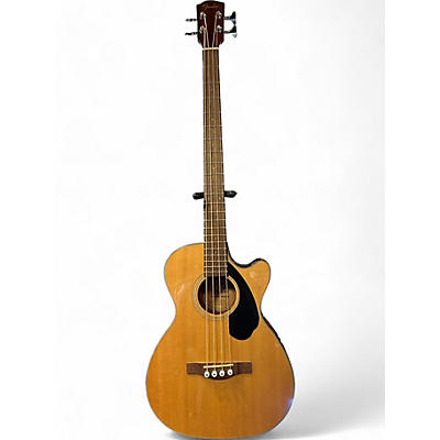 Used Fender CB60SCE Natural Acoustic Bass Guitar