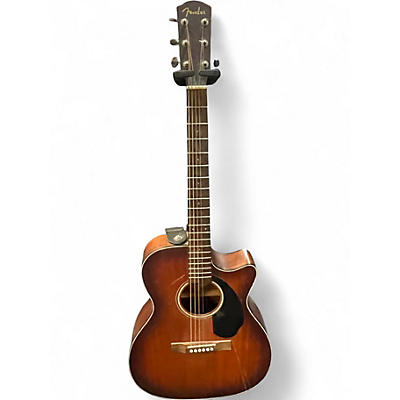 Used Fender CC60SCE 2 Tone Sunburst Acoustic Electric Guitar