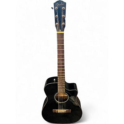 Used Fender CC60SCE Black Acoustic Electric Guitar