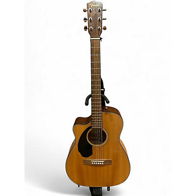Used Fender CC60SCE LH Natural Acoustic Electric Guitar
