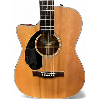 Used Fender CC60SCE Left Handed Natural Acoustic Electric Guitar