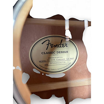 Used Fender CC60SCE Natural Acoustic Electric Guitar