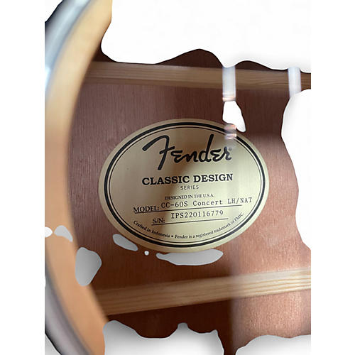 Used Fender CC60SCE Natural Acoustic Electric Guitar Natural