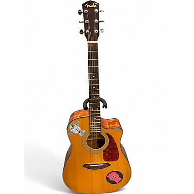 Used Fender CD-140SCE Natural Acoustic Guitar
